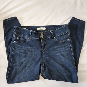 Torrid Indigo High-Rise Skinny Jeans with Triple Button